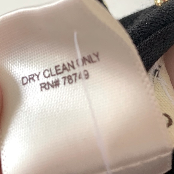 NEW ARDEN B Black Ponte Knit Cutout Bodice Gold Beaded Cocktail Dress Size Small - Picture 6 of 7